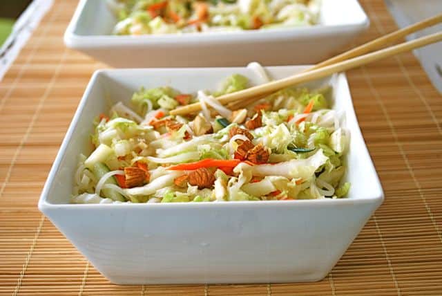Napa Cabbage and Rice Noodle Salad (Gluten Free)