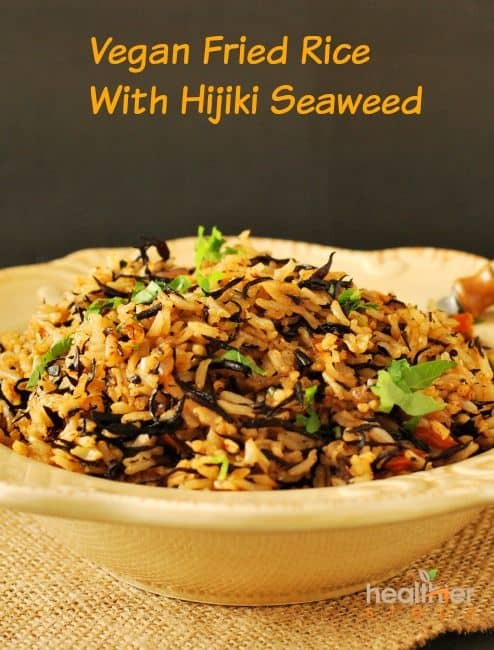 Vegan Fried Rice With Hijiki Seaweed