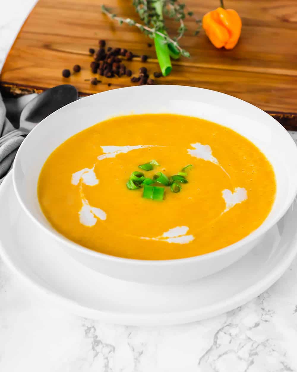 Vegan Pumpkin Soup (Pureed) - Healthier Steps