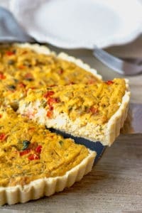 Zucchini Bell Pepper Tofu Quiche