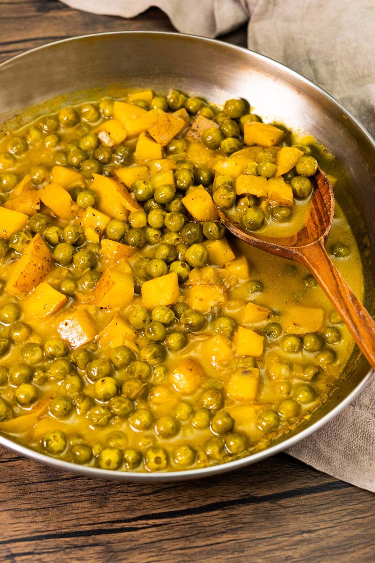 Turkey Berry/ Susumba Curry in a silver pan