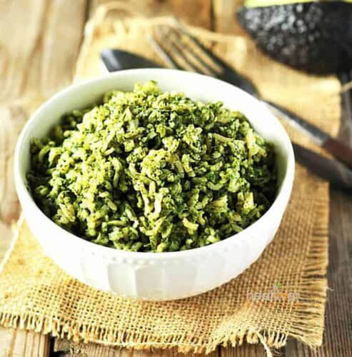 Spinach Rice - Healthier Steps