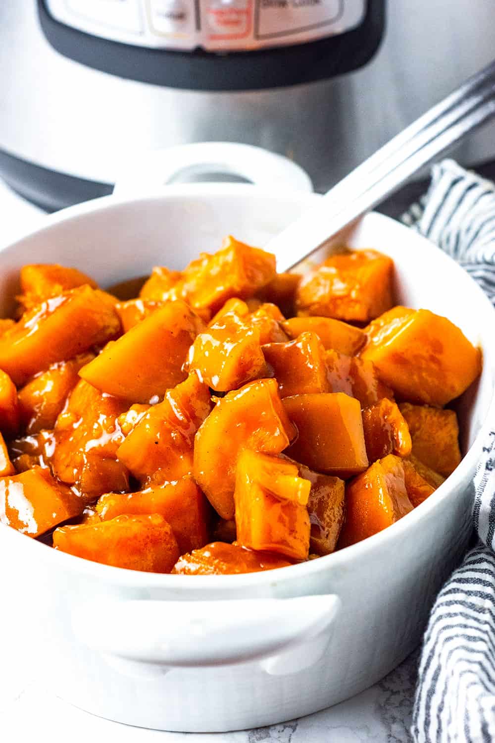 Instant Pot Candied Yams - Sweet Potatoes - Simply Happy Foodie