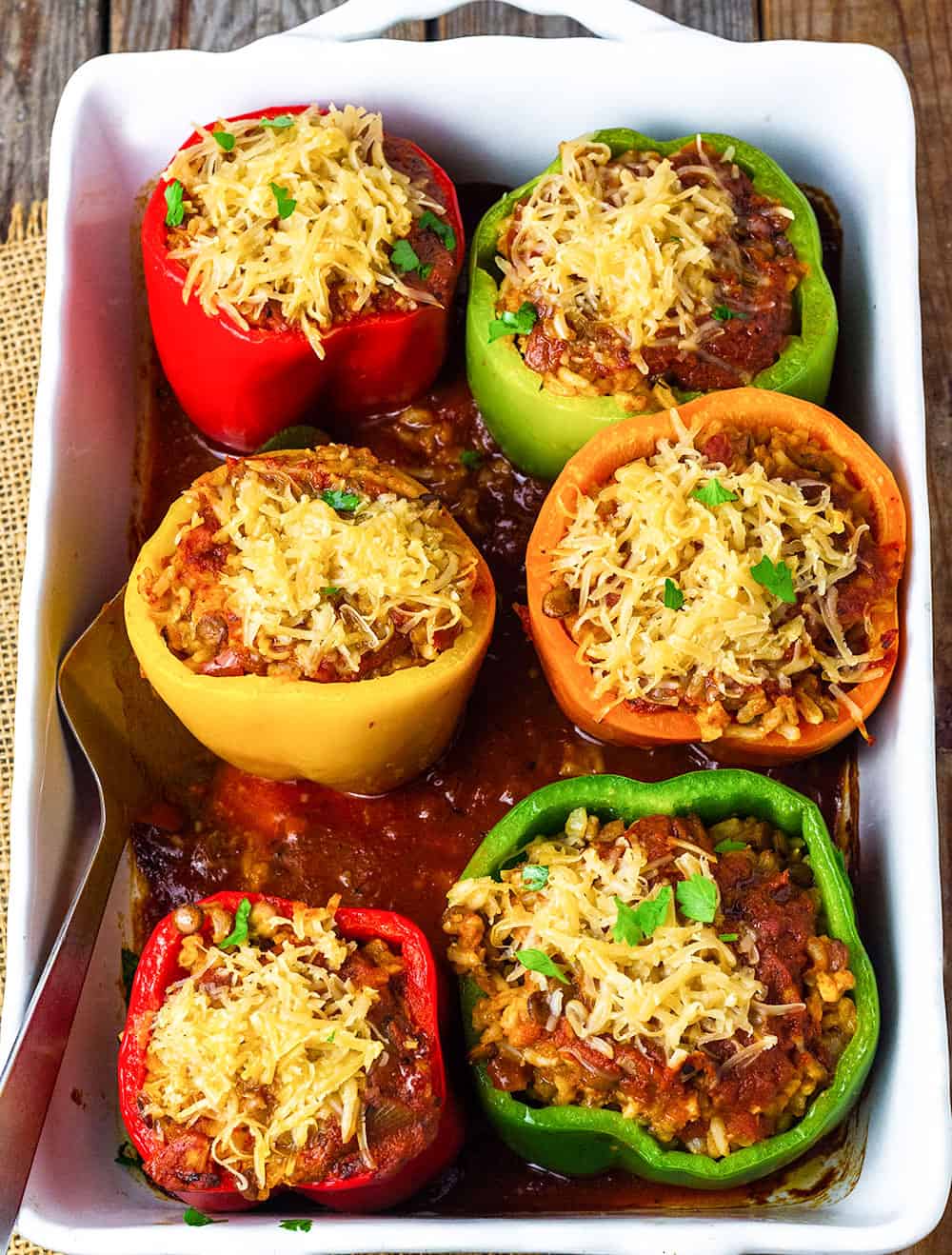 Vegetarian stuffed deals capsicum