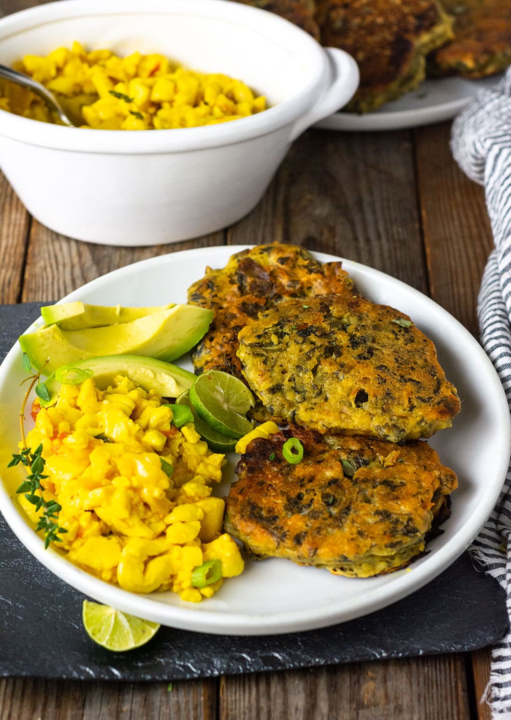 Jamaican Callaloo Fritters - Healthier Steps