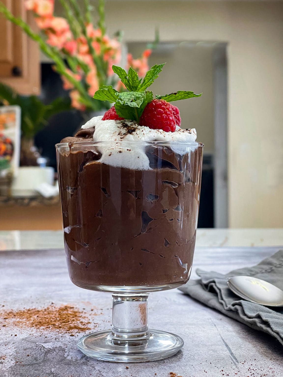 Vegan Carob Mousse Healthier Steps