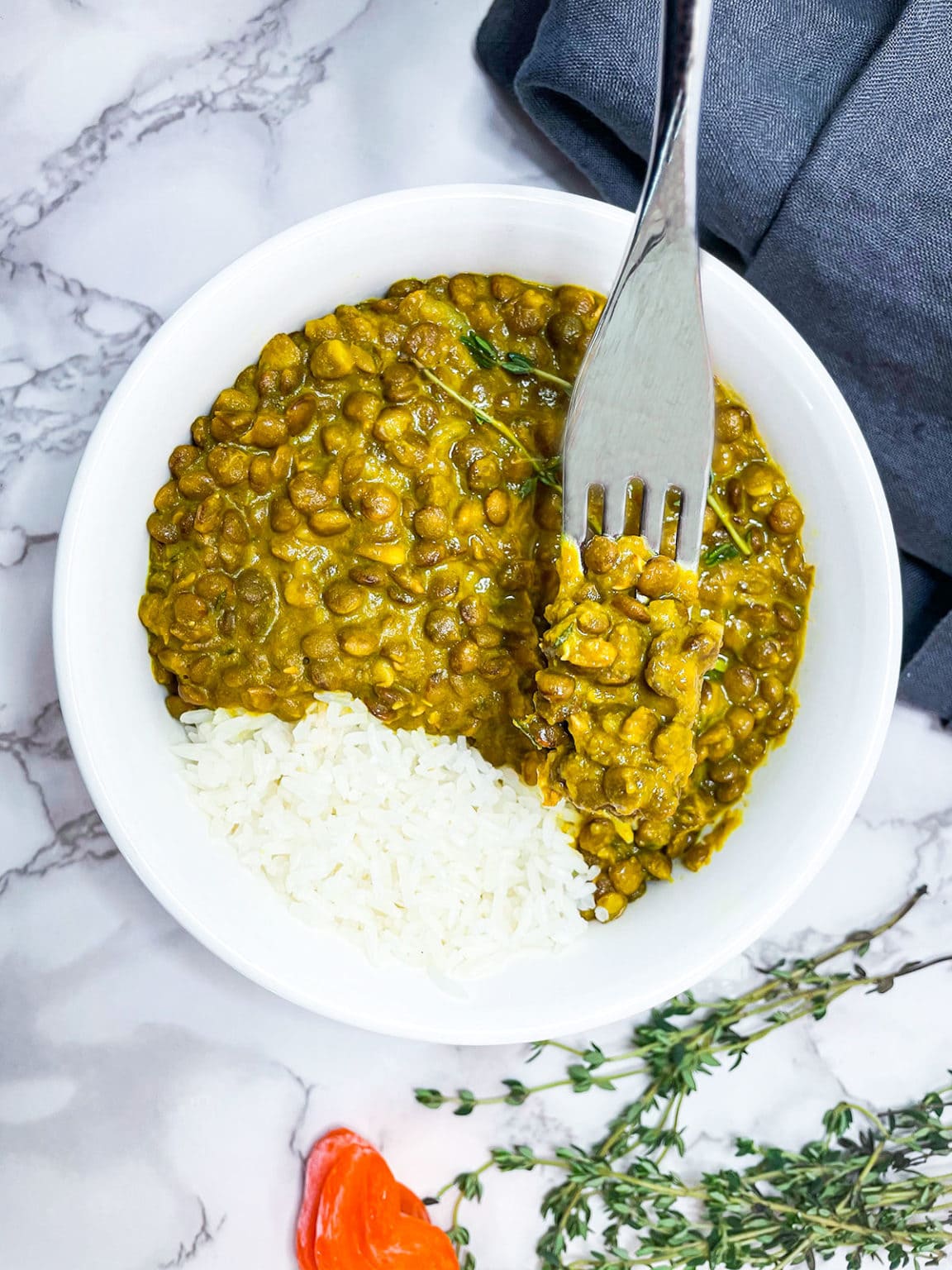 Instant Pot Lentil Curry Healthier Steps