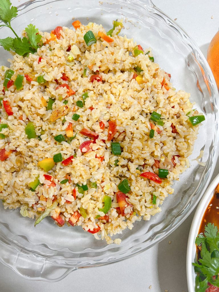 Raisin Fried Rice - Healthier Steps